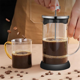 thumbnail image 4 of Cafetera de prensa francesa de acero inoxidable, cafetera de vidrio, multifuncional, accesorios para ponche manual, 350 ml, 4 of 4