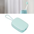 thumbnail image 4 of Toothbrush Cleaner Case Portable UVC Deep Cleaning Moisture Resistant Turbo Fan Drying for Business Trips Green, 4 of 7