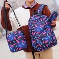 thumbnail image 4 of VONKY Nylon Unisex School Bag Comfortable And Durable Backpack For Fashionable Students Fashionable Feather 1Set, 4 of 6
