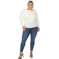 thumbnail image 4 of White Mark Women's Banded Dolman Top, 4 of 6