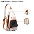 thumbnail image 2 of Travel Sling Bag for Men with Adjustable Shoulder Strap Shoulder Backpack Hiking Sling Backpack Travel Hiking Daypacks Marine Adorable Crab, 2 of 4
