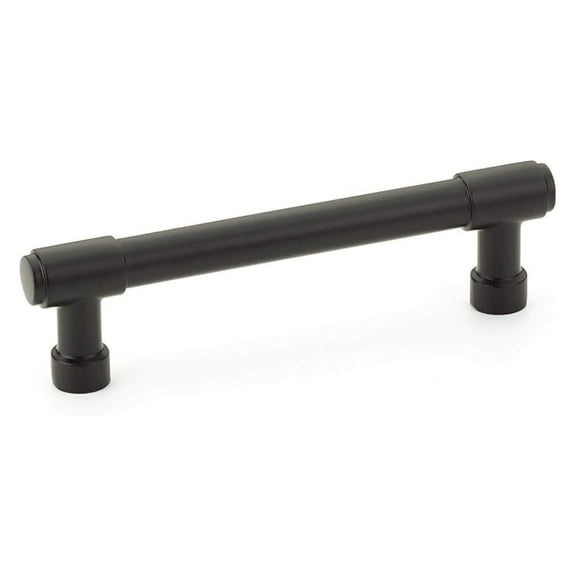 Jasper Pull - 4" Center-to-Center, Flat Black Cabinet Pulls - Modern Drawer Handles for Kitchen, Bathroom, Furniture - Durable Hardware