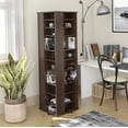 thumbnail image 6 of Prepac Espresso 4-Sided Spinning Media Storage Cabinet, 1040 CD Capacity, 65" x 18.75" x 18.75", 6 of 9
