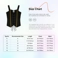 thumbnail image 7 of Ocealan Kid Girl Pirate Queen Lace Up Vest Wide Straps Waistcoat Top Gothic Undershirts Black 8, 7 of 7
