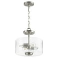 thumbnail image 3 of 2202-12-65 Quorum Lighting Dakota - 3 Light Convertible Pendant in Soft Contemporary style - 12 inches wide by 10.75 inches high-Satin Nickel Finish, 3 of 3