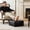 Black#1, variant on pstuiky Storage Ottoman Bench with Removable Lid Foldable Footrest & Storage Stool 45X45X15Cm Collapsible Organizer for Clothes, Blankets, Toys