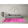 thumbnail image 3 of Ahgly Company Indoor Square Oriental Pink Traditional Area Rugs, 3' Square, 3 of 4