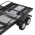 thumbnail image 4 of M Buder Remolque de Plataforma Plana de Metal para Coche RC 1/24 con Gancho y Rampa, Accesorio Universal de Doble Eje para Automóviles de Orugas a Control Remoto, 28 cm / 11 inches, 4 of 9