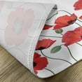thumbnail image 5 of Ambesonne Floral Place Mats Set of 4, Natural Poppy Garden, Standard Size, Orange Green, 5 of 6