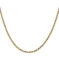 thumbnail image 3 of 14K Yellow Gold Jbsp's 2.5mm Diamond-Cut Rope Chain (30 X 2.5) Made In Peru 7003-30, 3 of 5