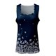 thumbnail image 4 of Camisa sin mangas con cuello cuadrado estampado de moda informal para mujer Fridja  gh1800, 4 of 4