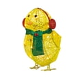 thumbnail image 1 of Escultura de jardín plana, pollito con bufanda, decoración, luces de pollito, adornos navideños para jardín, funcionalidad versátil, 1 of 8