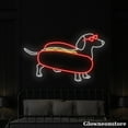 thumbnail image 2 of Glowneon Dachshund Hotdog Neon Sign, Dachshund Led Sign, Dachshund Lover Gift, Fast Food Shop Decor, 2 of 5