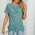 thumbnail image 6 of Giftesty Women's Solid Color V-Neck Comfortable Loose T-Shirt Sleeveless Blouse Casual Tops, 6 of 9