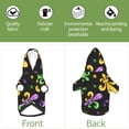 thumbnail image 6 of Fotbe Mardi Gras Carnival4 Print Small Dog Sweater Hoodies Pet Grey Hooded Soft Fleece Sweatshirts with Pocket Fall Winter Puppy Cat Sweaters Warm Clothes-X-Large, 6 of 7