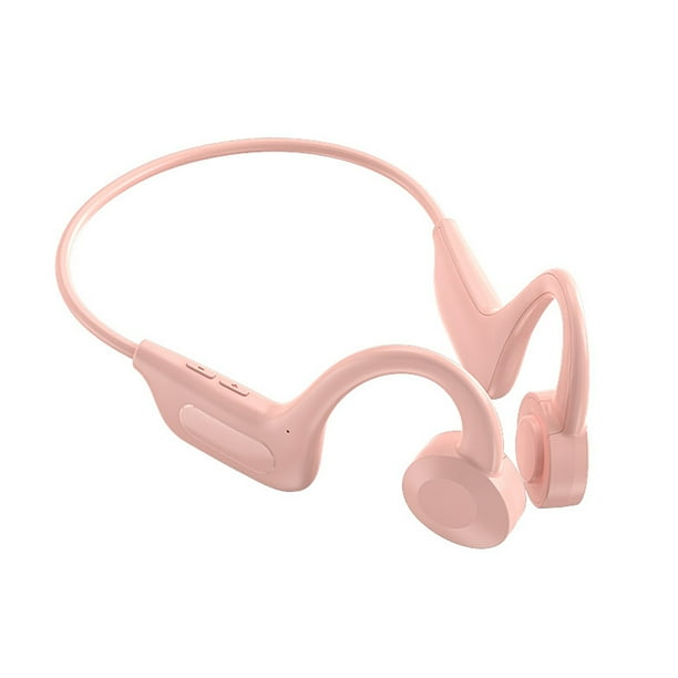 Auriculares Auriculares V5.0 de conducción ósea compatibles con Bluetooth IPX5 Auriculares impermeables con cancelación de ruido, rosa Guardurnaity EL005007-03