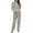 R06-Grey, variant on Women Casual Pajamas Sets Warm Pajamas Cute Strawberry Print Long Sleeve Tops And Pants Fuzzy Sleepwear Two Piece Set Fashionable Pyjamas