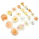 thumbnail image 1 of 20 piezas de clips para el cabello con flores falsas, accesorios para el cabello de flores para mujeres y niñas, color beige, 1 of 7