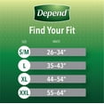 thumbnail image 4 of Depend Fit-Flex Men's Maximum Incontinence Underwear, L, Grey, 52 Count, 4 of 10
