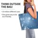 thumbnail image 2 of Balery Snowflakes1 Bolsa Tote Estilo Estético con Cremalleras, Bolsa de Hombro, Bolsa de Compras Grande y Plegable, 2 of 8