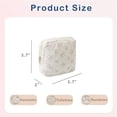 thumbnail image 3 of Luxury Small Soft Quilted Cotton Makeup Bag for Purse, Cosmetic Bag with Compartments, Cotton Aesthetic Makeup Bag, Travel Toiletry Pouch, Key Pocket Lipstick Bag Card Holder Data Cable Organizer, 3 of 6