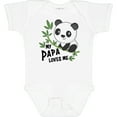 thumbnail image 3 of Inktastic My Papa Loves Me- Cute Panda Boys or Girls Baby Bodysuit, 3 of 5