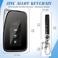 thumbnail image 6 of Key Fob Cover Compatible with Lexus ES GS NX LS RX RC GX LX 570 200 250 350 460 300 F 450h 600h Keychain Case Holder Protector,Black, 6 of 6