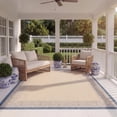 thumbnail image 3 of Safavieh Courtyard Donna Botanical Indoor/Outdoor Area Rug, Natural/Blue, 6'7" x 9'6", 3 of 11