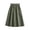 Army Green, variant on Women's Solid Color Cotton Linen Midi Skirt, High Elastic Waist A-Line Skirt with Button Detail and Pockets