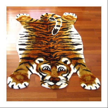 Faux Fur Tiger Playmat - 3  x 5