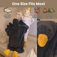 thumbnail image 4 of Duck Pajamas, Wearable Goose Blanket Hoodie Onesie, Funny Oversized Goose Costume Pajamas with Feet Shoes for Adults Loungewear, 4 of 7