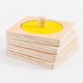 thumbnail image 3 of Tablero de rompecabezas Montessori con forma geométrica para niños de madera, 3 of 5
