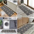 thumbnail image 6 of Cute Pug Puppies Kitchen Rug Mat,Kitchen Runner Rugs Non Skid Washable,Decorative Kitchen Floor Mats for Kitchen,Sink,Laundry,17"x47.2", 6 of 7