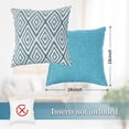 thumbnail image 3 of SUSIELADY Throw Pillow Covers Set of 4, 18"x18" Linen Decorative Square Couch Sofa Cushions, Accent Home Decor, Living Room, Bedroom, Chair, Aqua, 3 of 7