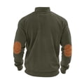 thumbnail image 7 of Yteetum Men's Fashion Corduroy Hoodies & Sweatshirts Elbow Patches Stand Collar 1/4 Button Down Sweatshirts Mens Casual Stand-Up Collar Loose Long Sleeve Sweater Retro Corduroy Sweatshirts, 7 of 7