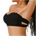 thumbnail image 2 of Wiyuqeen Strapless Bra for Women Crossover Side Closure Non-Slip Silicone Padded Bandeau Bras Wireless Tube Top Bras, 2 of 9
