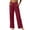 #361-Red, variant on Favoffer Women's Linen Long Pants Solid Color Side Pocket Loose Straight Leg Casual Trousers Breathable Lightweight Summer Bottom for Travel Street Leisure