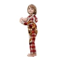 thumbnail image 5 of Nnhblu Christmas Family Pajamas Matching Set Xmas Holiday Zip Up One Piece PJs Women Men Kid Baby Hooded Sleepwear, 5 of 6