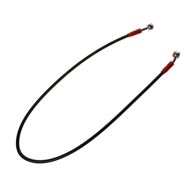 Almencla 90cm 35" Universal Motorcycle Brake Hose Oil Pipe Braided Fitting Ends Black