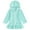 Light Blue, variant on Ruyang Toddler Girls Swimsuit Cover Ups Long Sleeve Zip Up Ruffle Hooded Beach Bathing Suit Summer Swimwear Pool Robe