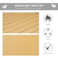 thumbnail image 4 of Outsunny 75" x 35" Outdoor Dining Table for 8 People, Natural, 4 of 10