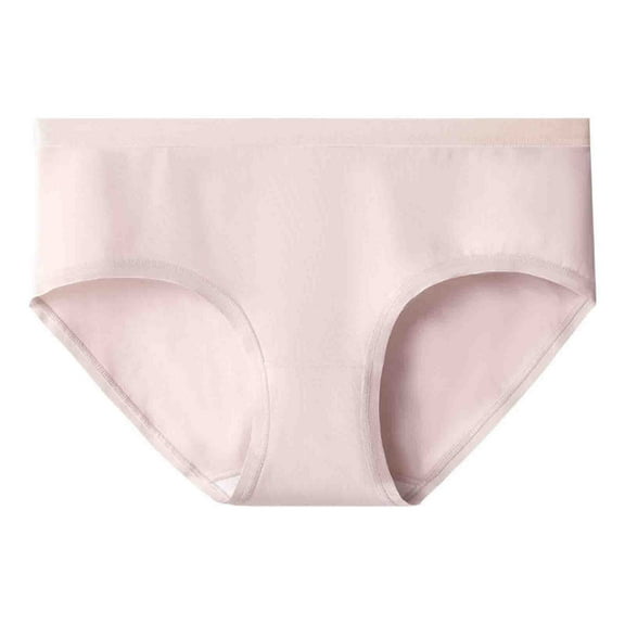 Bigersell Period Underwear for Teens Clearance Seamless Underwear Women Thong Panty Style P-1005 Nylon Brief Panties Thongs Ladies Briefs Mid Waist Women's Briefs Beige M