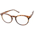 thumbnail image 4 of grinderPUNCH Oval Round Readers Lightweight Eyeglasses for Mens and Womens Reading Glasses +5.00, Tortoise, 4 of 8