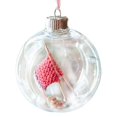 thumbnail image 1 of Knitting Christmas Ball Ornament - Knitting and Crocheting Decorative Ball Ornament with Hanging Ho, 1 of 5