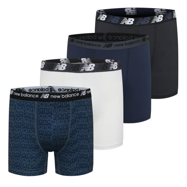 Calzoncillos bóxer New Balance 3.5 Performance para niños Underwear, paquete de 4 unidades