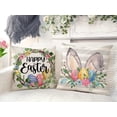 thumbnail image 2 of Cojines de Pascua, 4 Pcs Lino Easter Fundas para Cojin de Conejos y Huevos, 45 x 45 cm Funda Almohada Decorativos Sala, Pascua Decoracion Hogar, 2 of 3