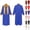 Blue, variant on JOANKDMI Unisex Adult Classic Choir Judge Minister Costume Long Gown Robe with Contrasting Stole for Stage Performance Themed Roleplay Event and Roleplay Suit