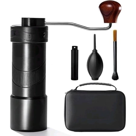 manual coffee bean grinder with Carrying Case,Numerical External Adjustable,conical burr hand crank coffee grinder mini molino para cafe,moledor de cafe de grano molino para cafe