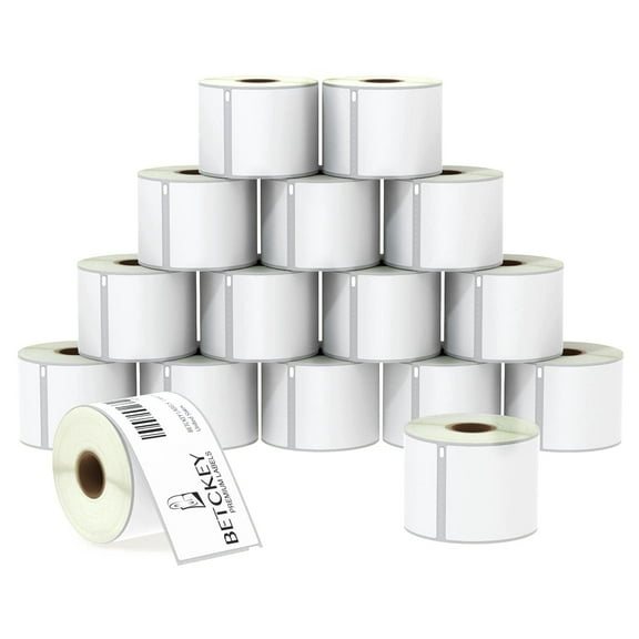 Compatible DYMO 99019 (2-5/16" x 7-1/2") Large Lever Arch File Labels, Compatible with DYMO Labelwriter 450, 4XL, Rollo & Zebra Desktop Printers [16 Rolls/2400 Labels]