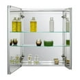 thumbnail image 2 of Fundin Aluminum Medicine Cabinet with Beveled Edge Double Sided Mirror Door, Recess or Surface Mount, 20 x 24 inch, 2 of 4